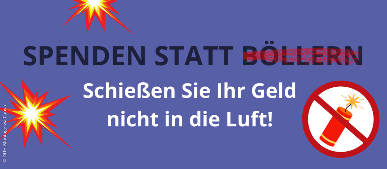 Spenden statt Böllern